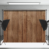 Lofaris Vintage Brown Retro Wood Texture Backdrop For Photo